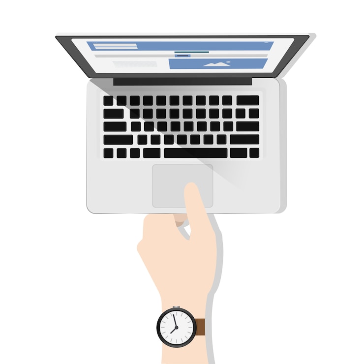 Vector gratuito computadora portátil
