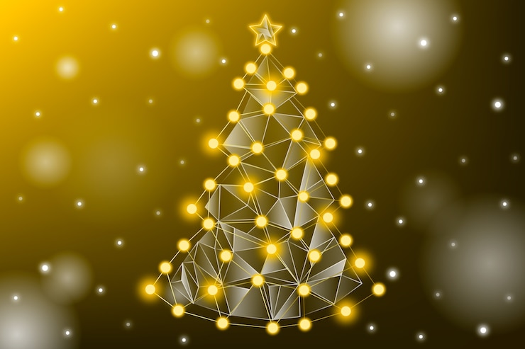 Vector gratuito concepto abstracto del árbol de navidad