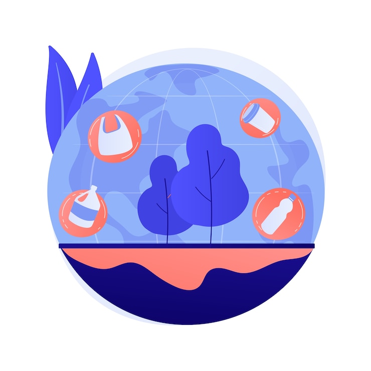 Vector gratuito concepto abstracto de contaminación del suelo