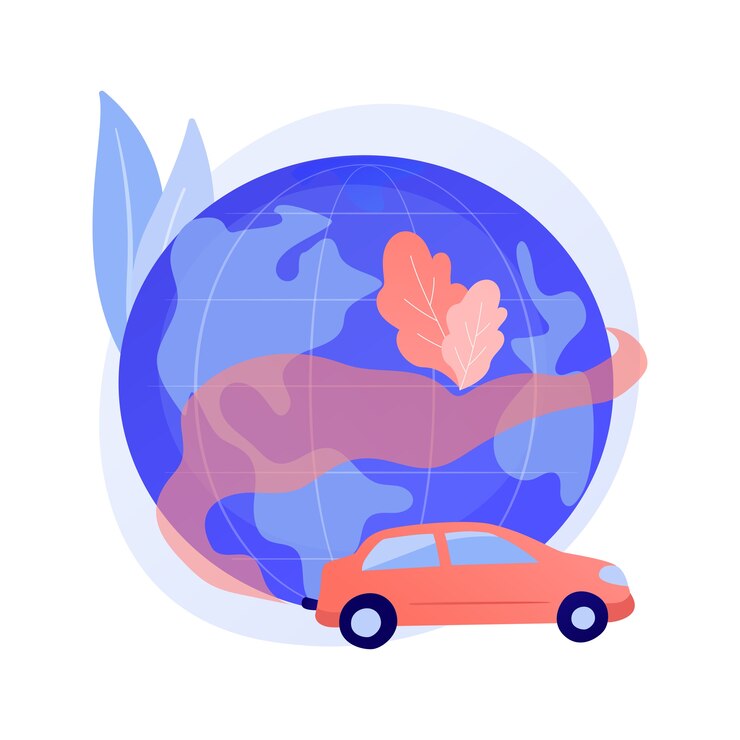 Vector gratuito concepto abstracto de contaminación de vehículos de motor