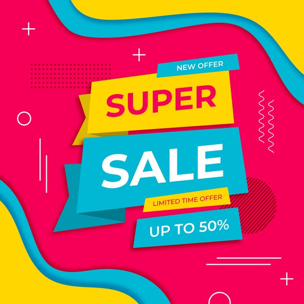 Concepto abstracto de promoción de ventas