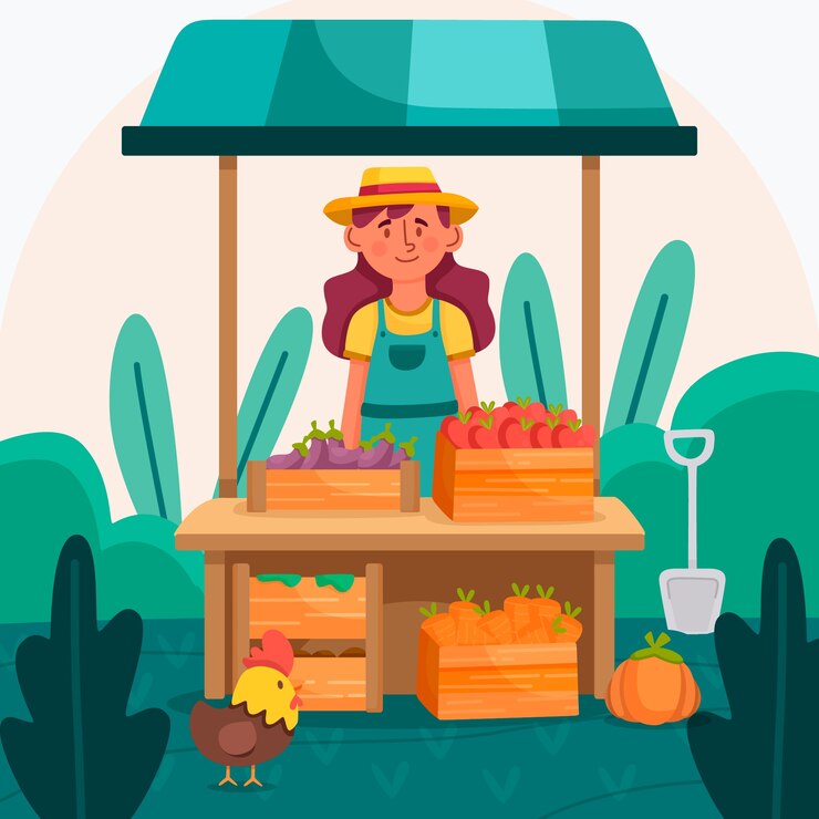 Vector gratuito concepto de agricultura ecológica