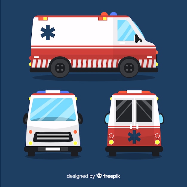 Vector gratuito concepto de ambulancia