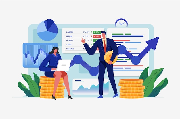 Concepto de análisis del mercado de valores