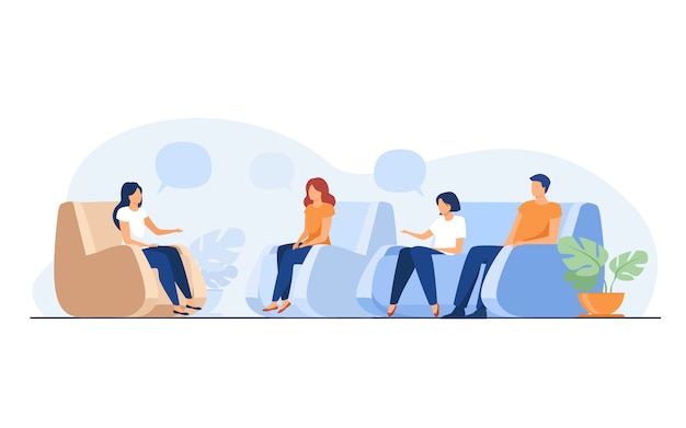 Concepto de apoyo y terapia grupal