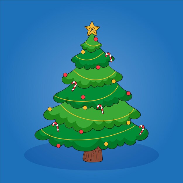 Concepto de árbol de navidad
