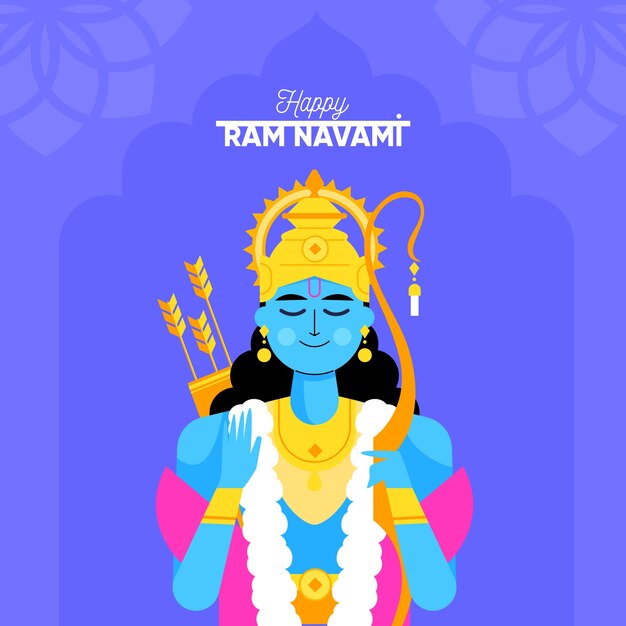 Concepto artístico para la celebración del día de ram navami