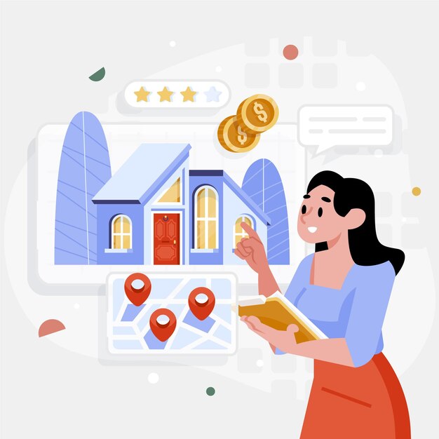 Concepto de asistencia inmobiliaria
