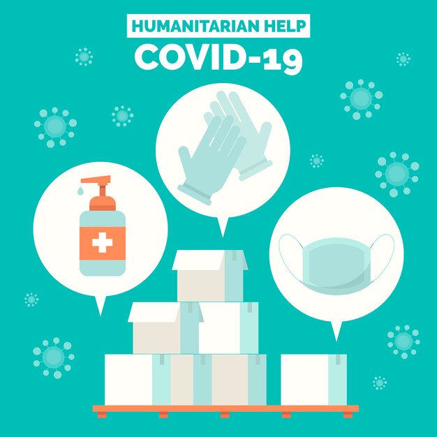 Concepto de ayuda humanitaria