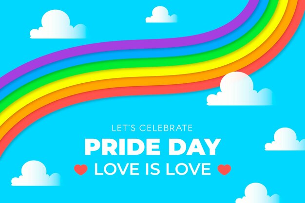 Concepto de bandera del día del orgullo