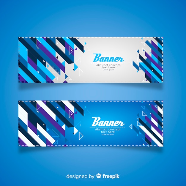 Concepto de banners abstractos