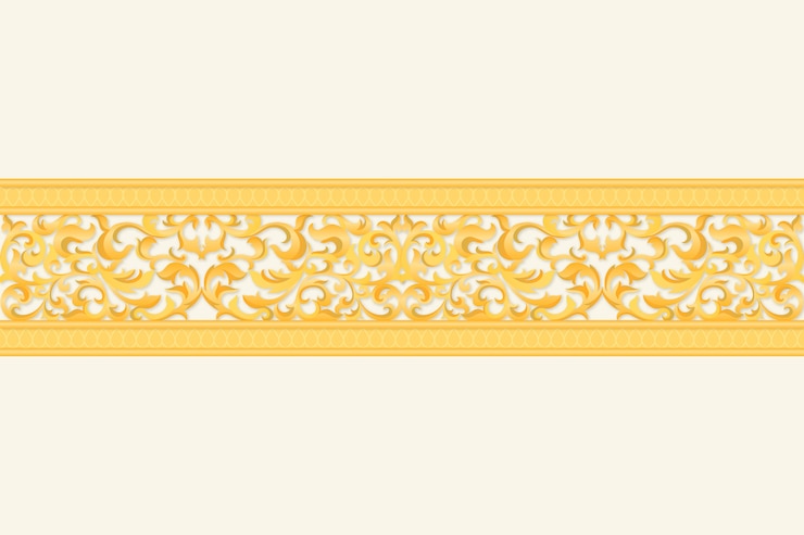 Vector gratuito concepto de borde dorado ornamental