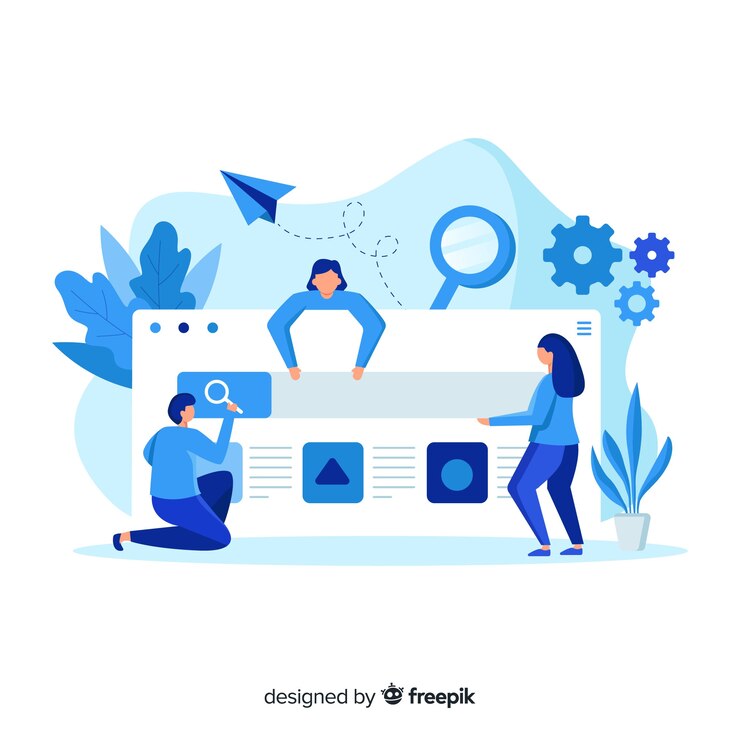 Vector gratuito concepto de busqueda para landing page