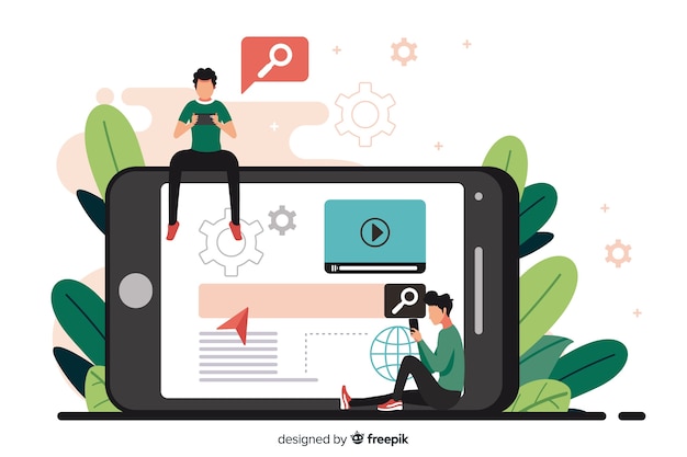 Concepto de busqueda para landing page