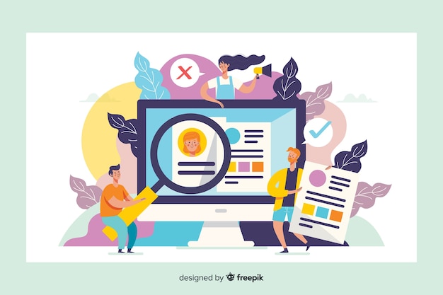 Concepto de busqueda para landing page
