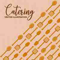 Vector gratuito concepto de catering