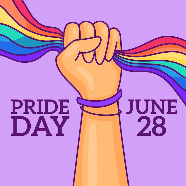 Concepto de celebración del día del orgullo