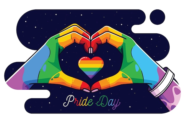 Concepto de celebración del día del orgullo