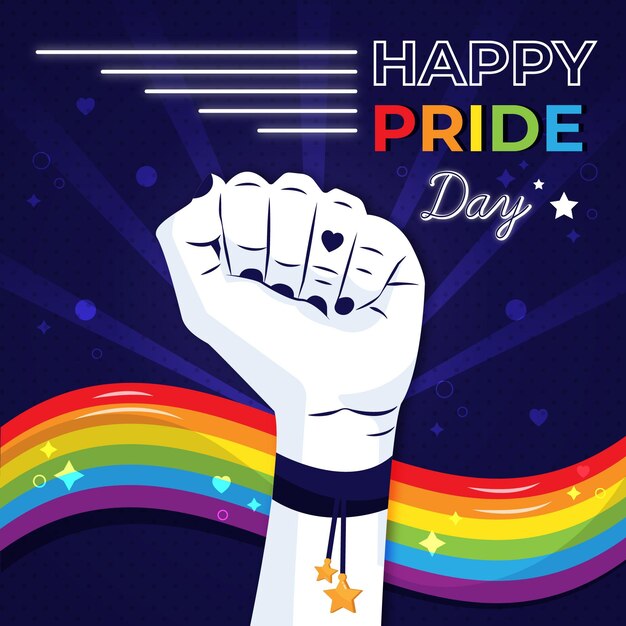 Concepto de celebración del día del orgullo