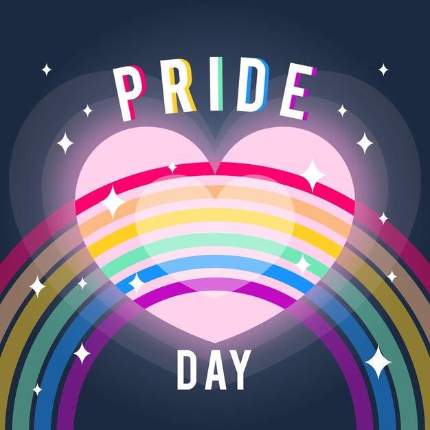Concepto de celebración del evento del día del orgullo