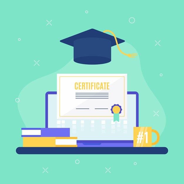 Concepto de certificación en línea