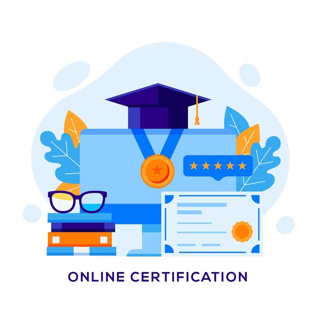Concepto de certificación en línea