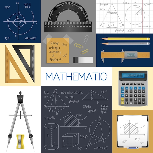 Vector gratuito concepto de ciencia matemática