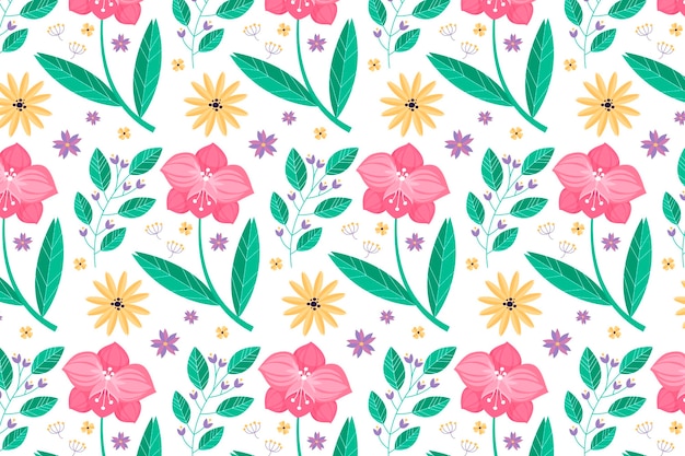 Vector gratuito concepto de colección de estampado floral