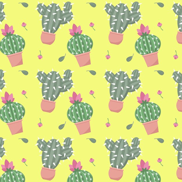 Concepto de colección de patrones de cactus