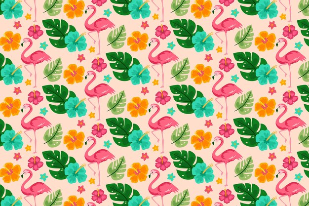 Concepto de colección de patrones de verano
