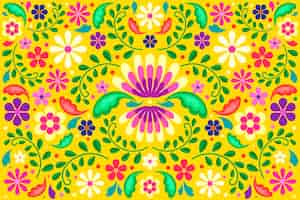 Vector gratuito concepto de colores de fondo mexicano