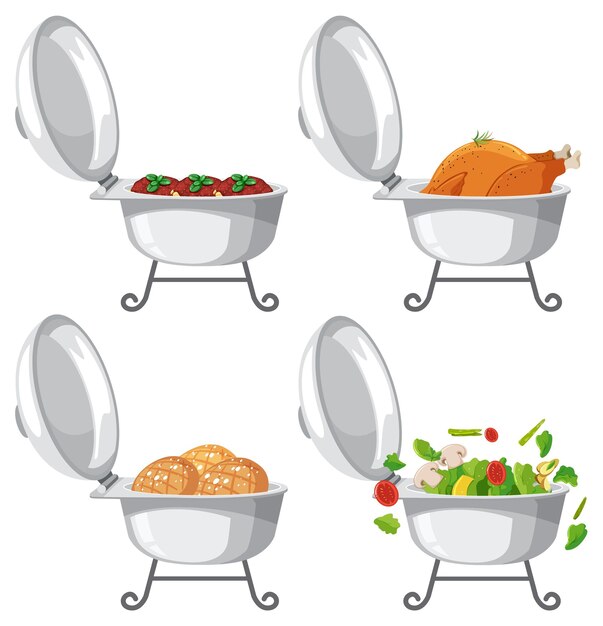 Concepto de comida de catering buffet