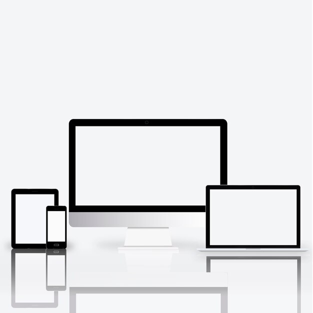 Concepto de comunicación de tecnología electrónica de dispositivos digitales