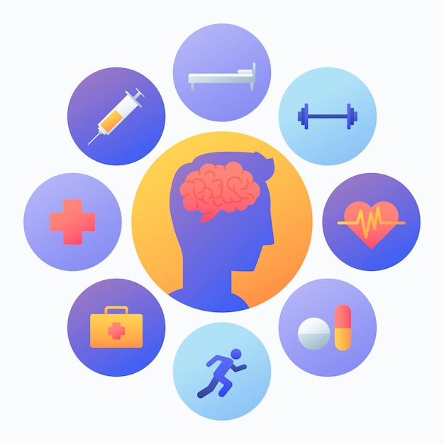 Concepto de concienciación sobre la salud mental