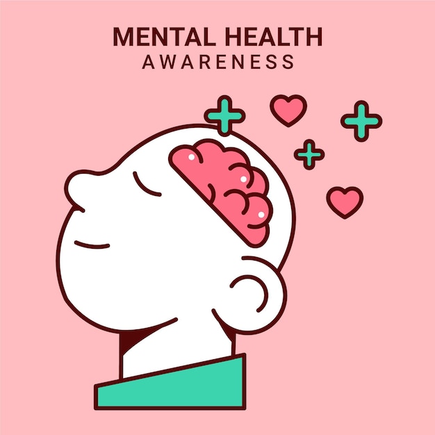 Concepto de concienciación sobre la salud mental