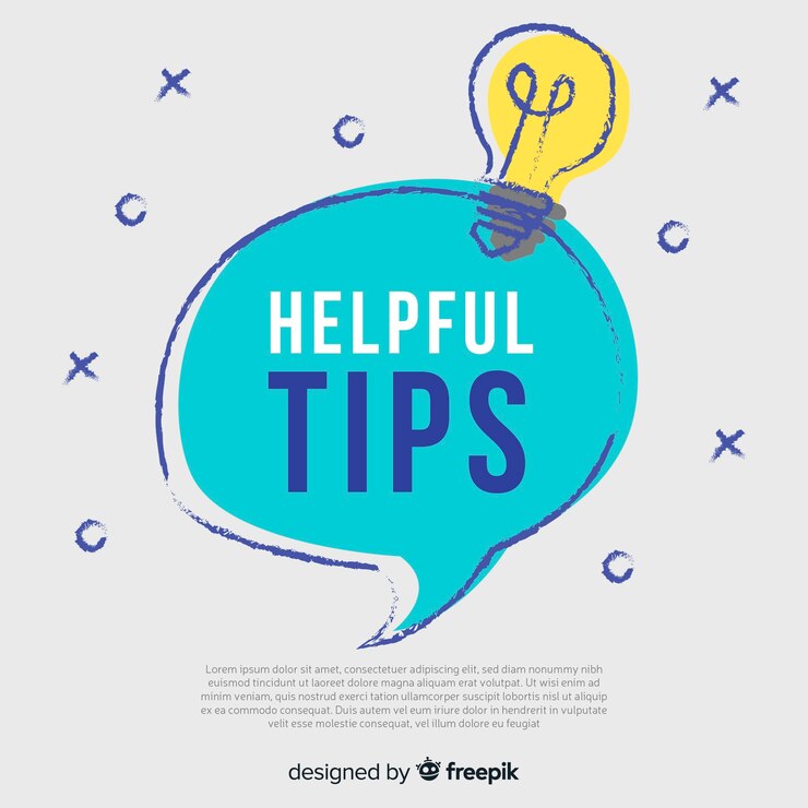 Vector gratuito concepto de consejos útiles flat
