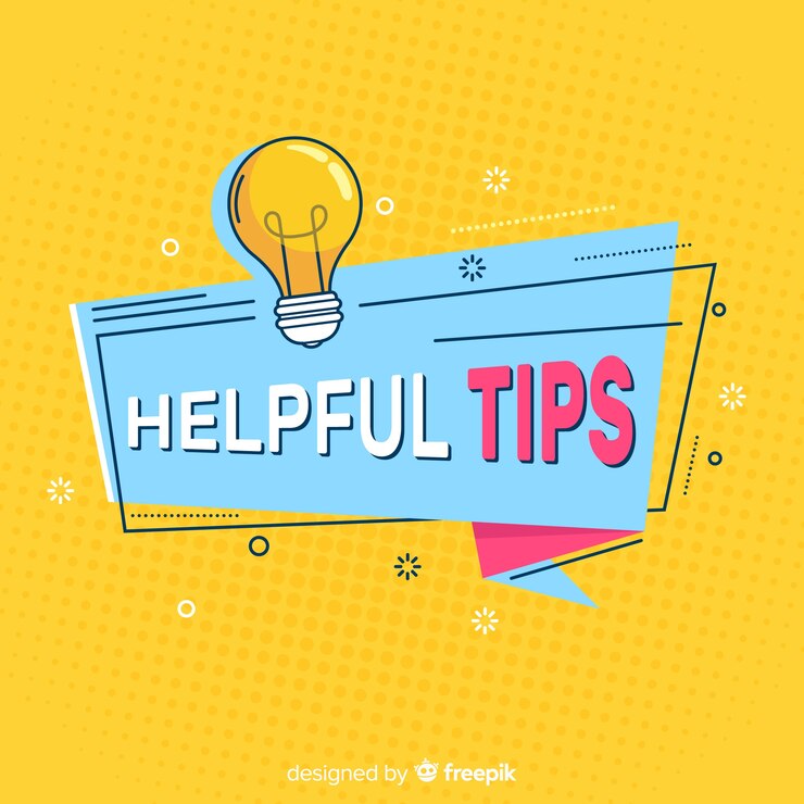 Vector gratuito concepto de consejos útiles flat