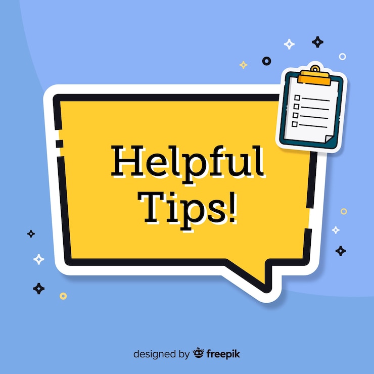 Vector gratuito concepto de consejos útiles flat