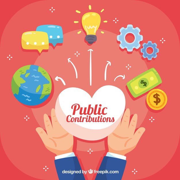 Concepto de contribuciones públicas