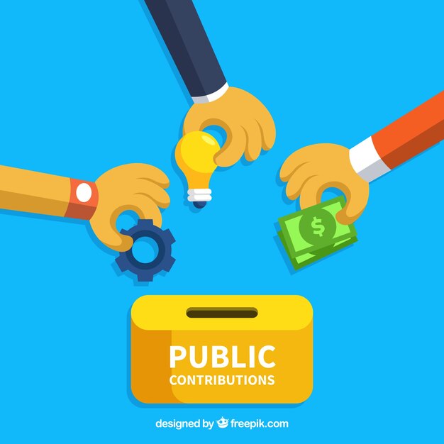 Concepto de contribuciones públicas