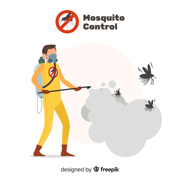 Concepto creativo de mosquito control