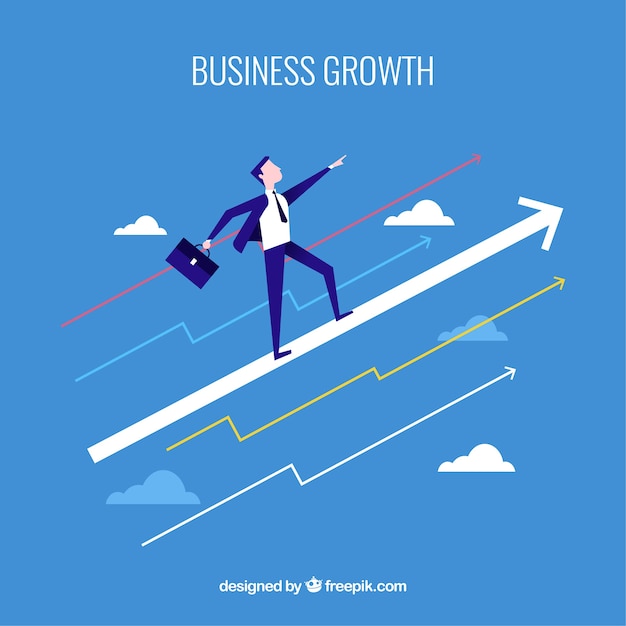 Concepto de crecimiento de negocios