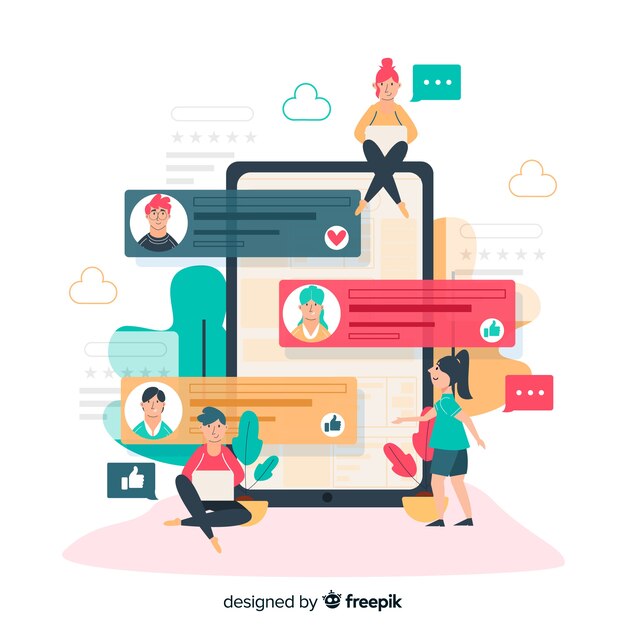 Concepto de críticas para landing page