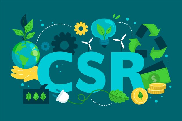 Concepto de csr dibujado a mano