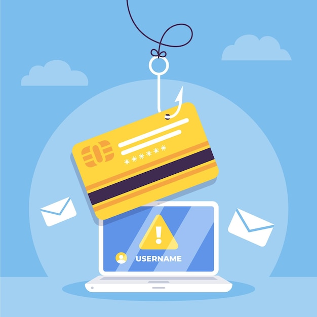 Vector gratuito concepto de cuenta de phishing