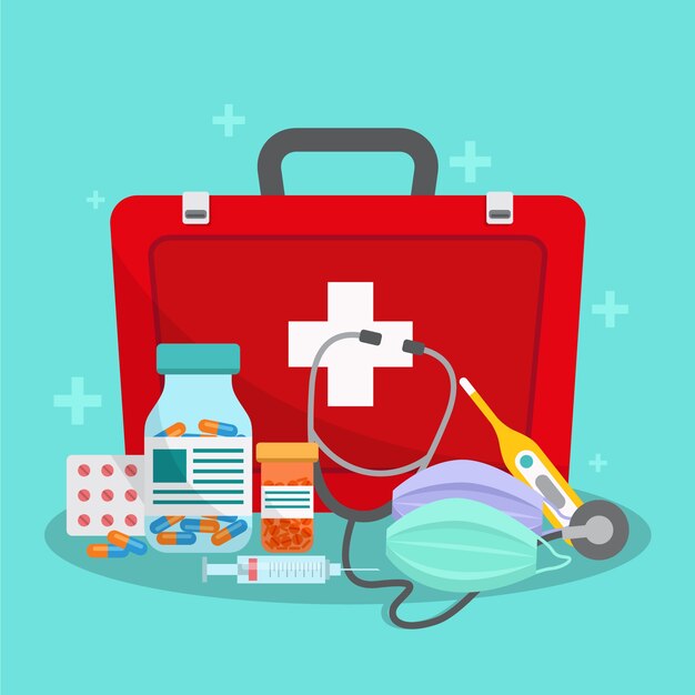 Concepto de cura de virus con medicina