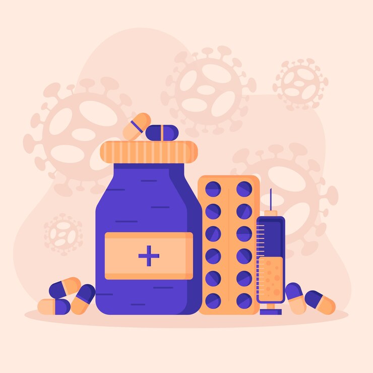 Vector gratuito concepto de cura de virus