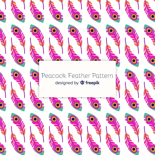 Concepto decorativo de patrón de plumas de pavo real
