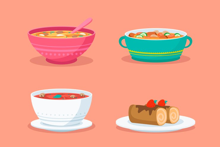 Vector gratuito concepto delicioso de comida reconfortante
