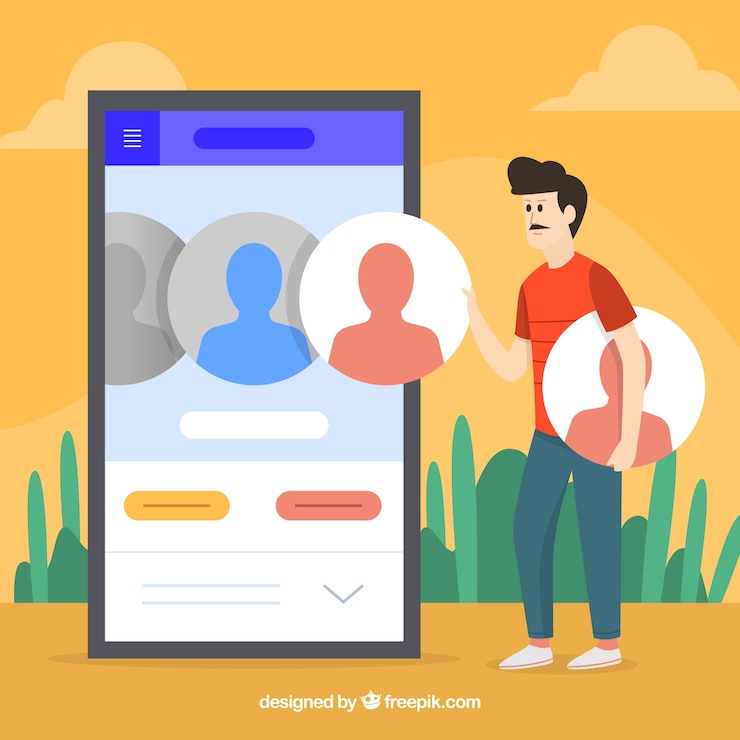 Vector gratuito concepto de desarrollo de app con diseño plano